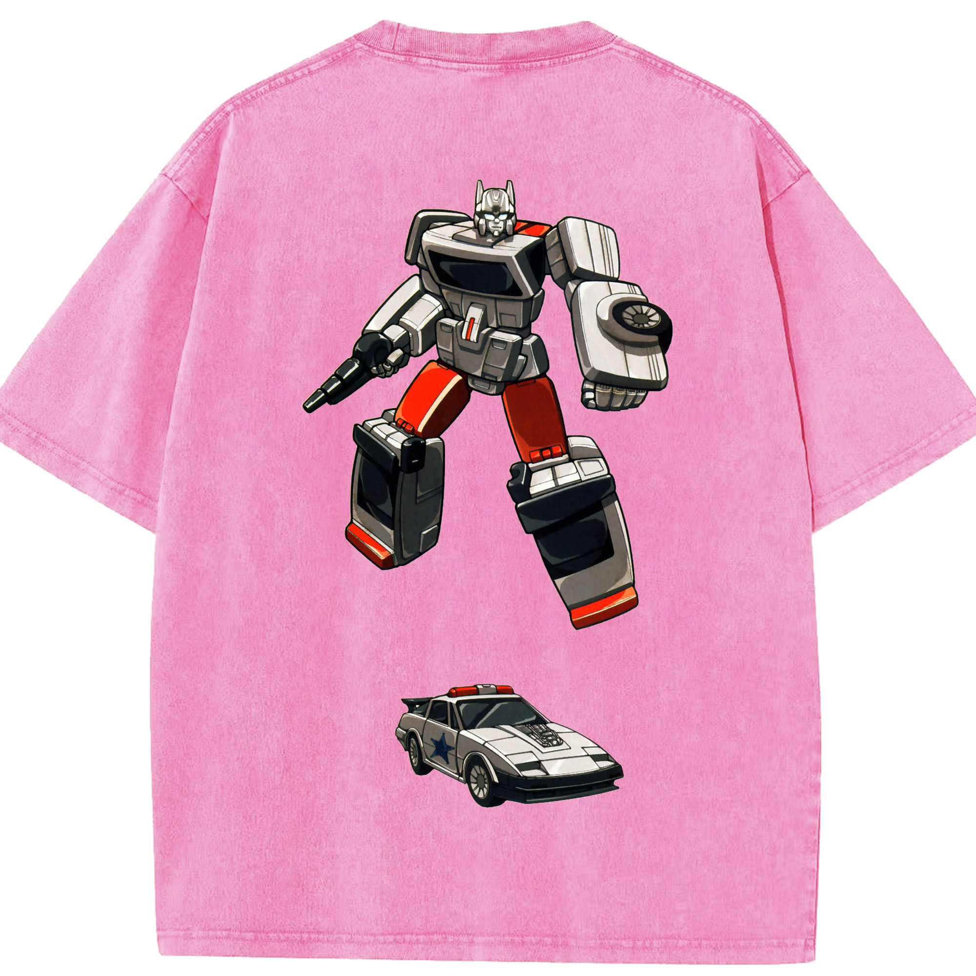 （画像用）  綿100% ヴィンテージ風 半袖Tシャツ（背面プリント）